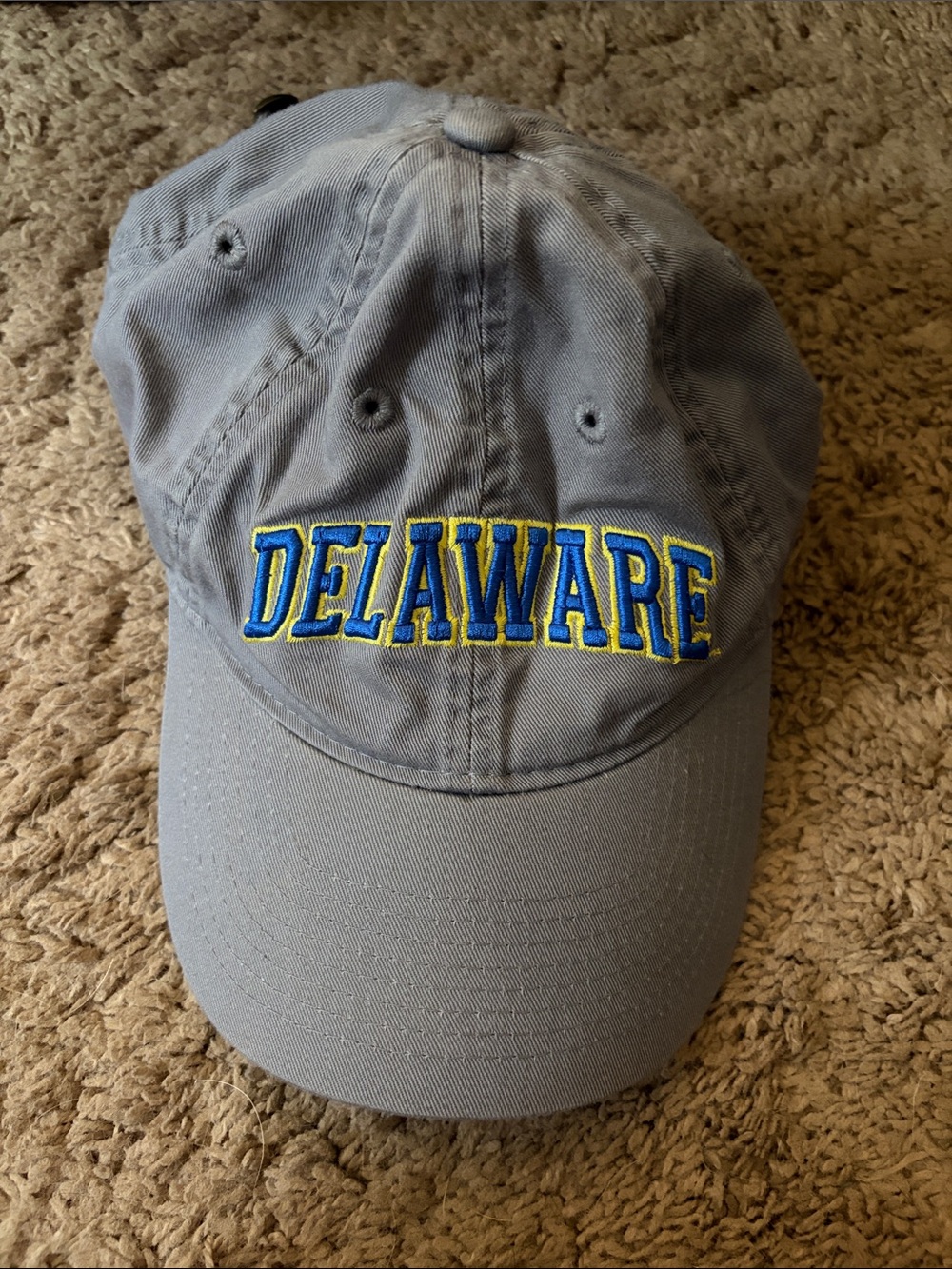 Gray University of Delaware Baseball Hat
